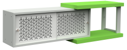Szafki metalowe otwarte do zawieszenia Fusion 3 Malow