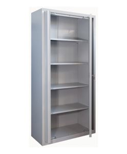 Biurowa szafa aktowa z drzwiami chowanymi Sbm 210 m lx