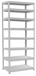 Regał magazynowy metalowy 7 półkowy RMM 321 bardzo wysoki 263cm