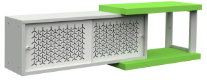 Szafki metalowe otwarte do zawieszenia Fusion 3 Malow