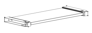 Metalowa półka wysuwana do szaf aktowych Sbm m 800 mm
